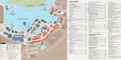 Карта на увеселителен парк на "Дисни"