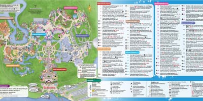 Светът на Дисни в Орландо картата