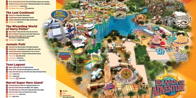 Universal Studios карта на Хари Потър